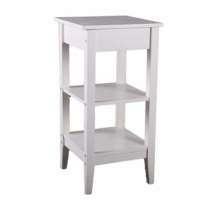 Оптовая цена Хорошее качество горячей продажи белая тумбочка