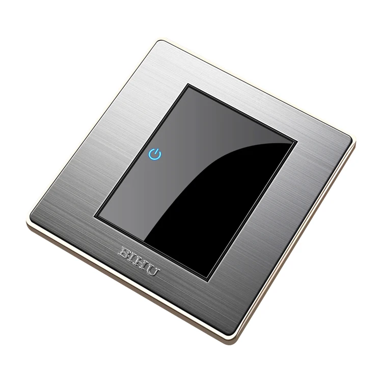 BIHU stainless steel stainless steel Random Click 1gang 1way  Wall Light Switch