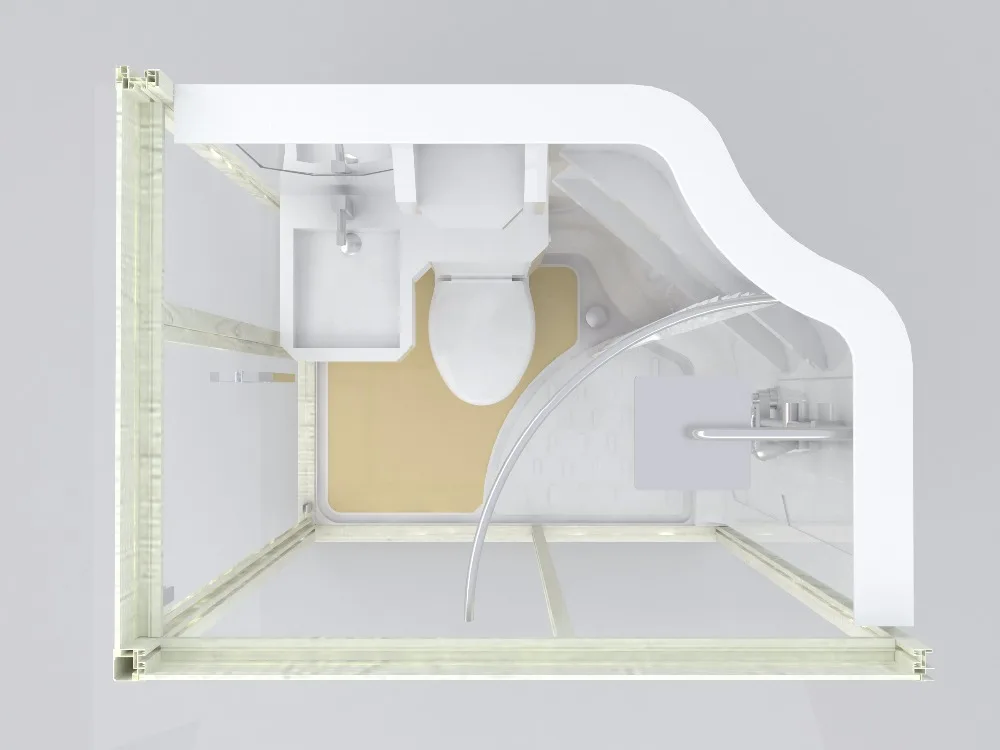 AST prefab caravan modular bathroom toilet unit shower POD