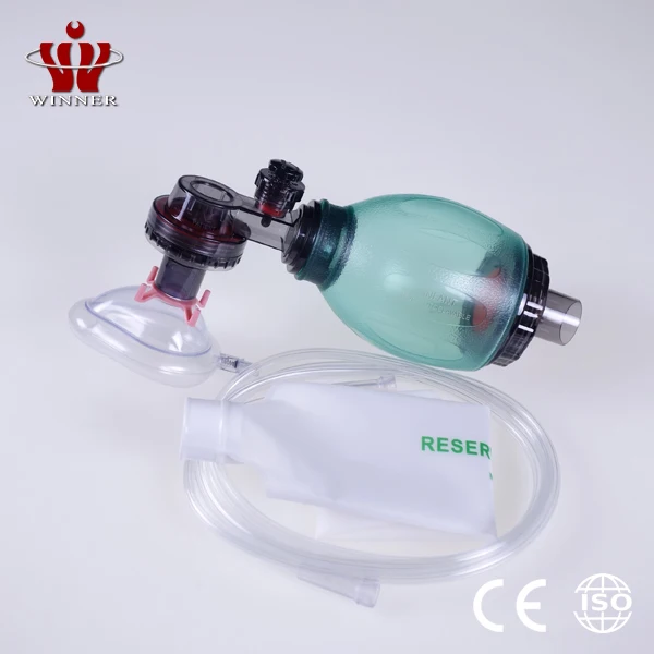 China Manufacturer adult PVC resuscitator ambu bag