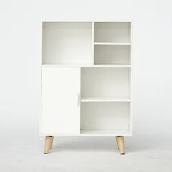 Single door cabinet  Simple tea cabinet Living room wooden storage cabinet