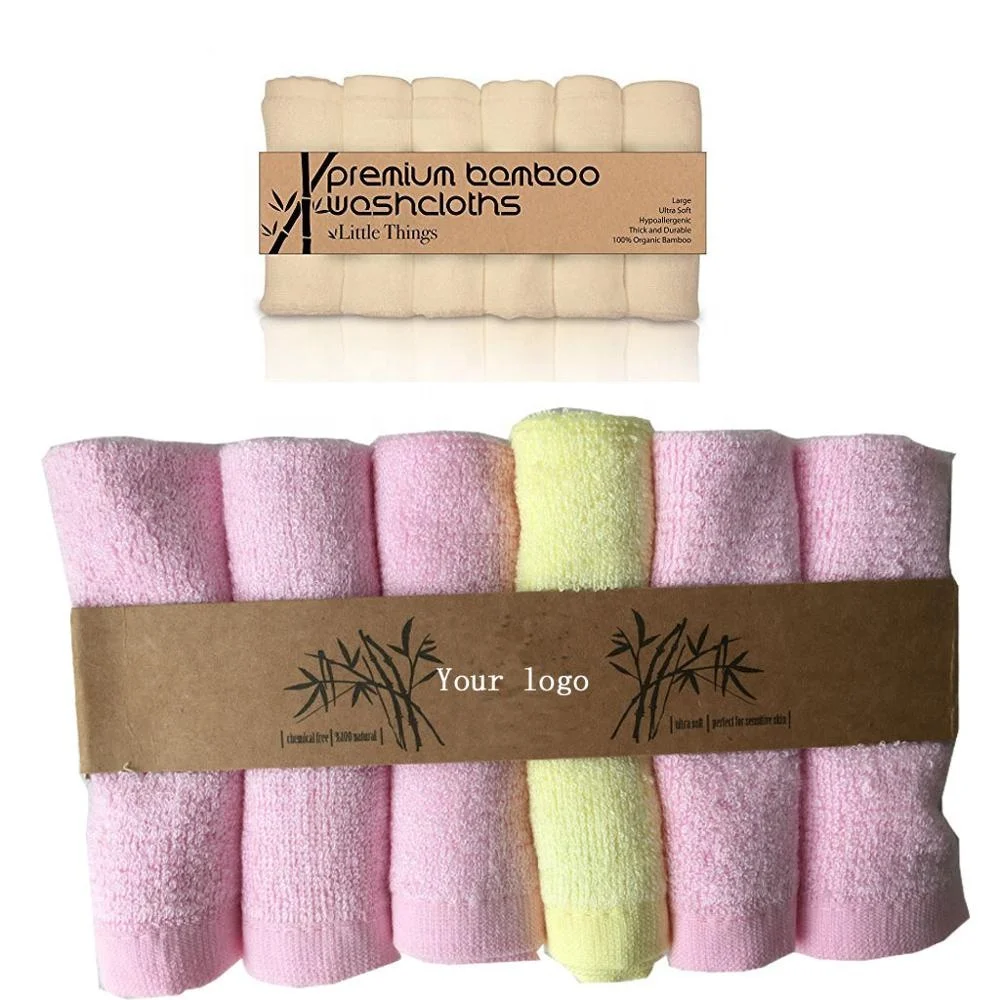 
Promotional China Factory 100% Bamboo Baby Washcloth 25*25cm Soft Baby Face Hand Towel Wholesale Stock Lot 