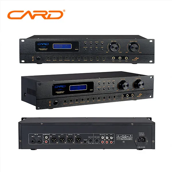 
China Factory karaoke use 5.1 channel home theater reverb delay function audio effect units 
