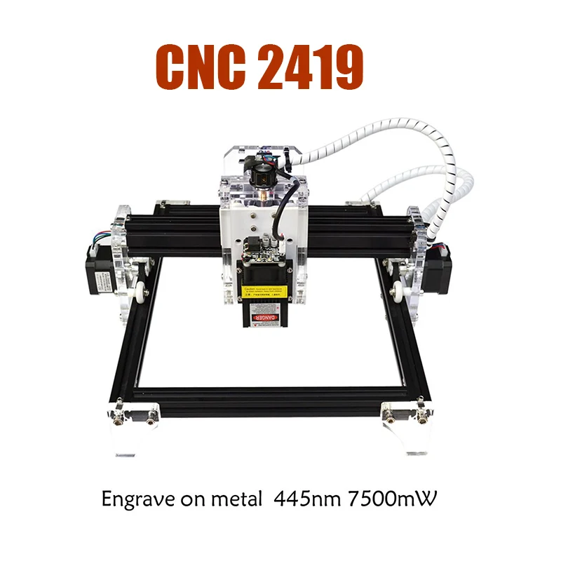 DIY Laser Engraver Machine Mini CNC 2419  With Optional Choice Lasers Heads 500mw/2.5W/5.5W/15W With lifting platform