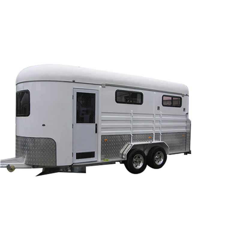 OEM Australia standard Angle Load 3 horse trailer Standard horse truck