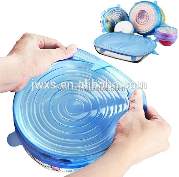 
Household Food Lid, Food Bin Lid Domestic,Reusable Food Lid Silicone 