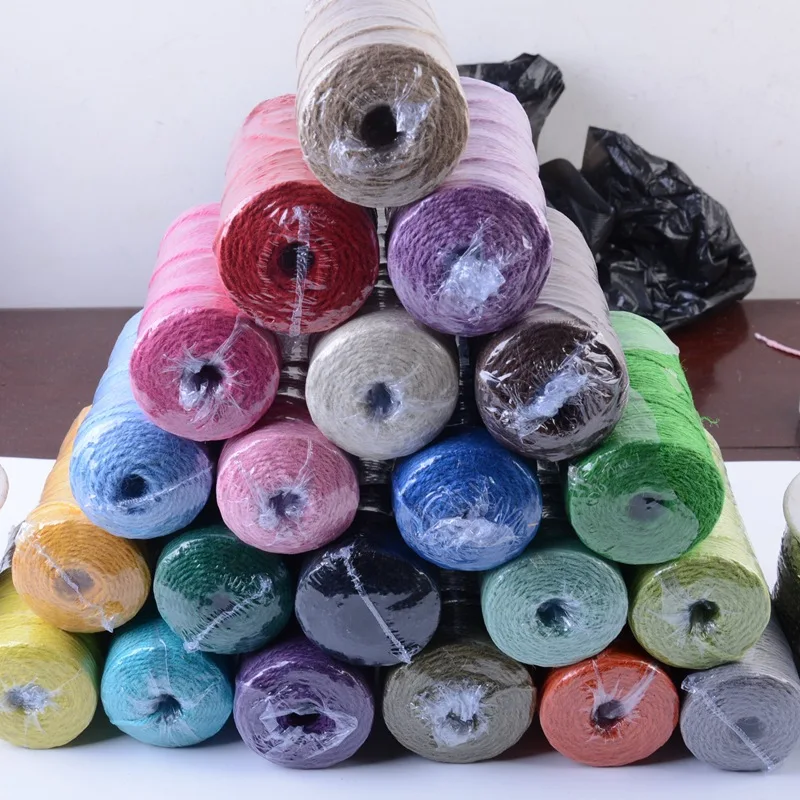 multi size 100% jute twine 2mm hemp jute rope for packaging sale