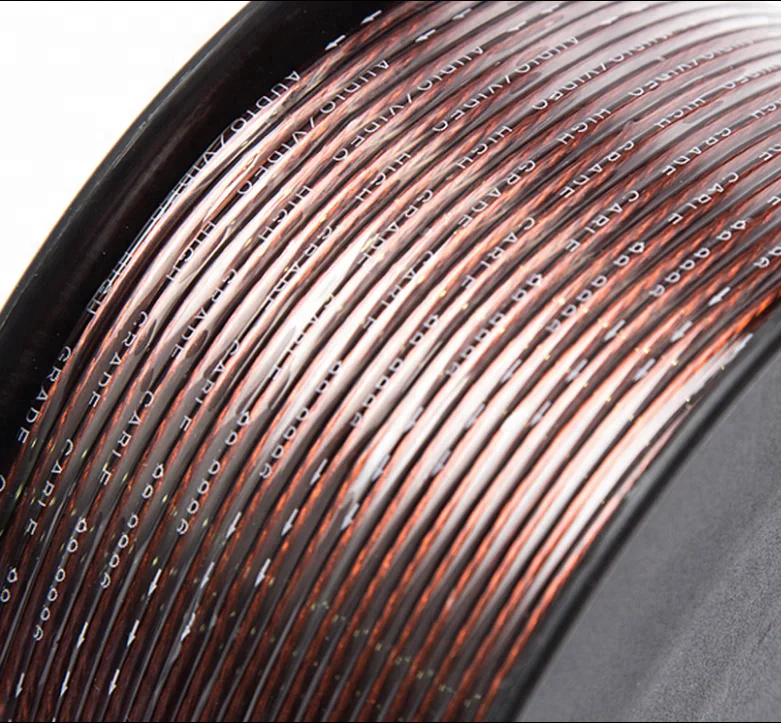 OFC/CCA 12GA 14GA 16GA 18GA OFC CCA transparent speaker cable for car audio home audio