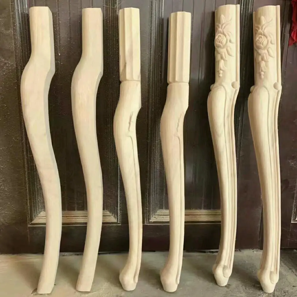 Solid Wood Queen Anne/Victorian furniture legs carved funriture legs