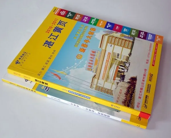 Thick cheap yellow pages directory book printing
