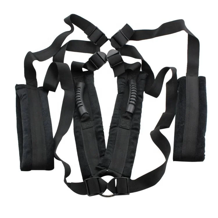 Wholesale Trending Handcuffs Ankle Cuffs Bondage Harness Belt Leather Sex Swings Strap with Neck Protection Belt