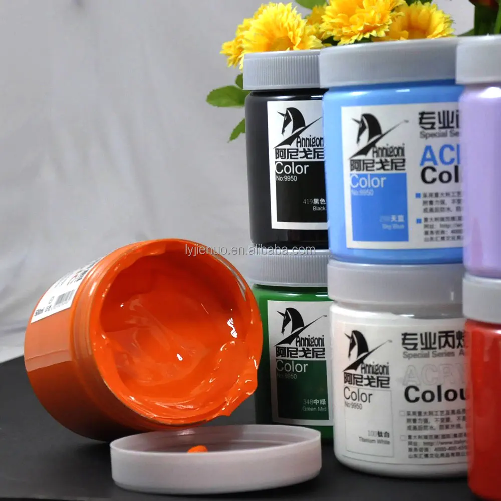MSDS certificate 500ml acrylic paint non-toxic and artistic quality