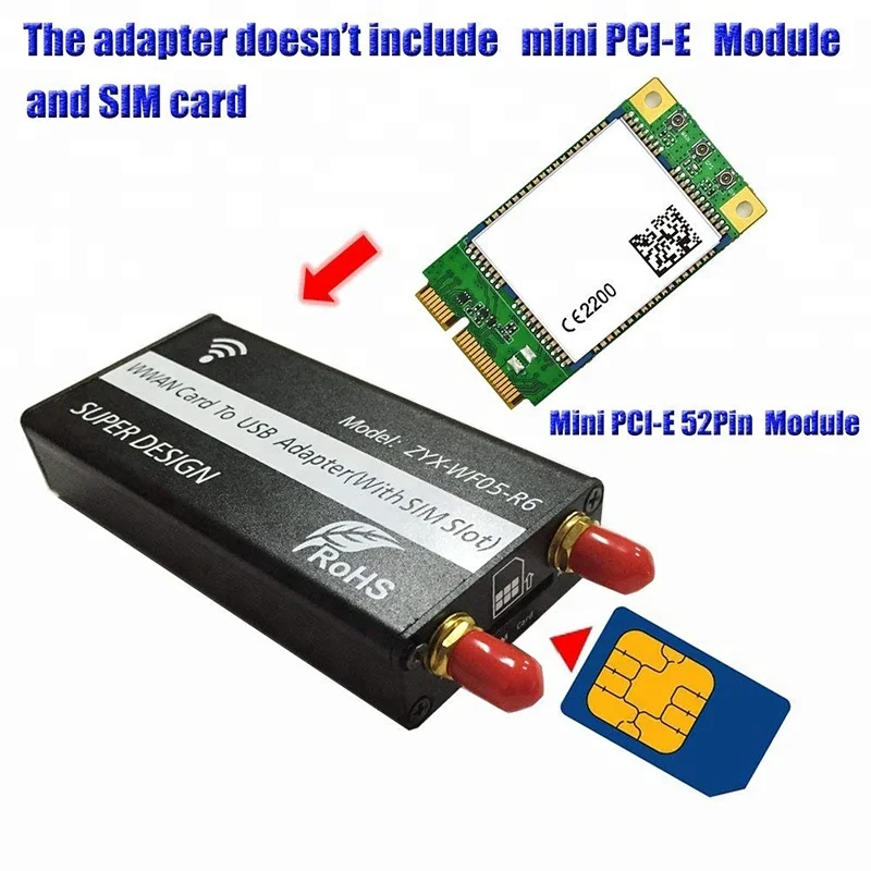 Лидер продаж слот для SIM-карты mini pci-e usb 2 0 модуля