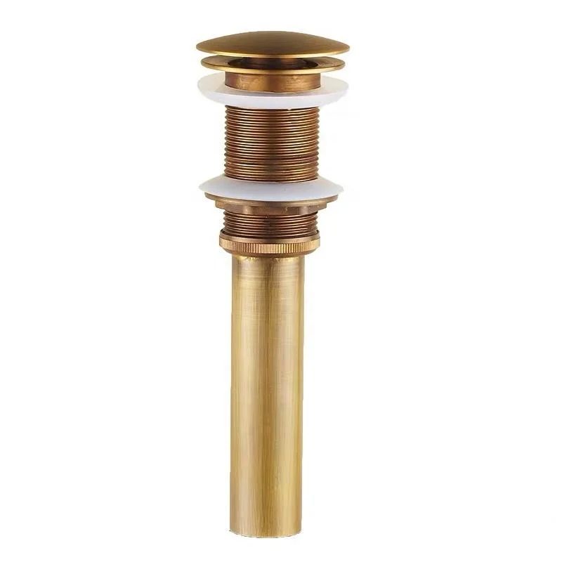 High quality Brass big cap sink pop up waste basin drain