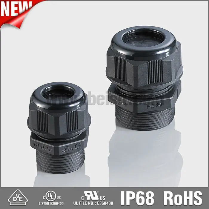 Высокое Качество IP68 Черный Серый PG Размер Кабельных Вводов