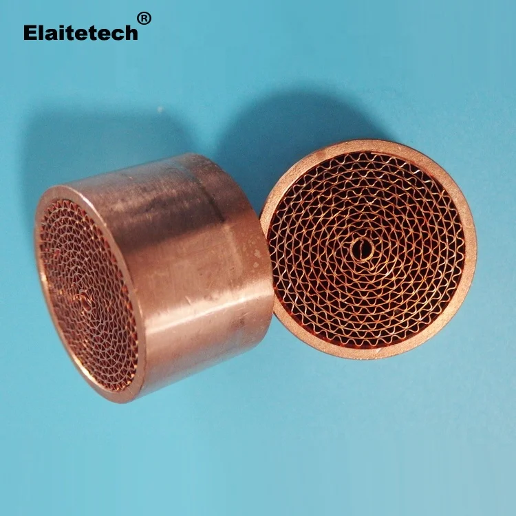 Metallic honeycomb monolith catalyst support/carrier for DOC catalytic converter