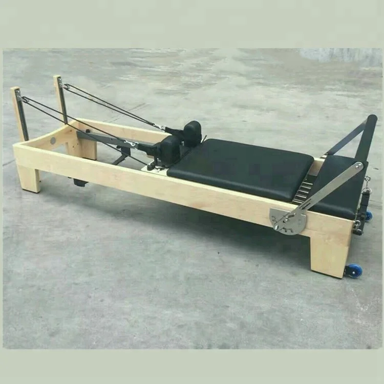 White Wood Korea Reformer Elina Pilates Bed Equipment Used in Pilates Studio Home Reformer Pilates Machine SRP01-3