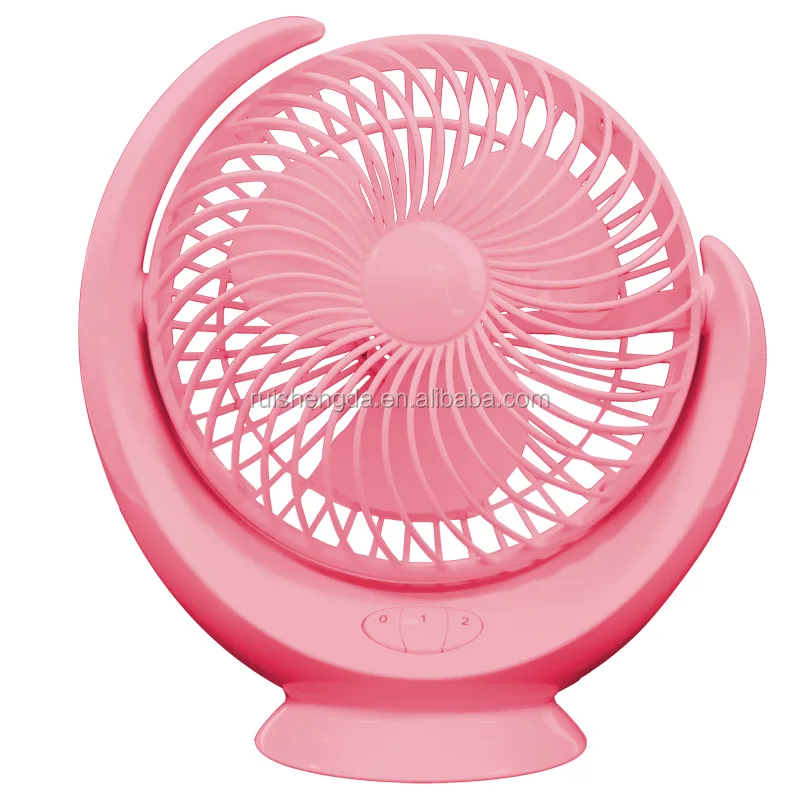 8 inch Desktop USB & Battery Rechargeable Fan Table USB Moon Fan with Natural Wind Mode