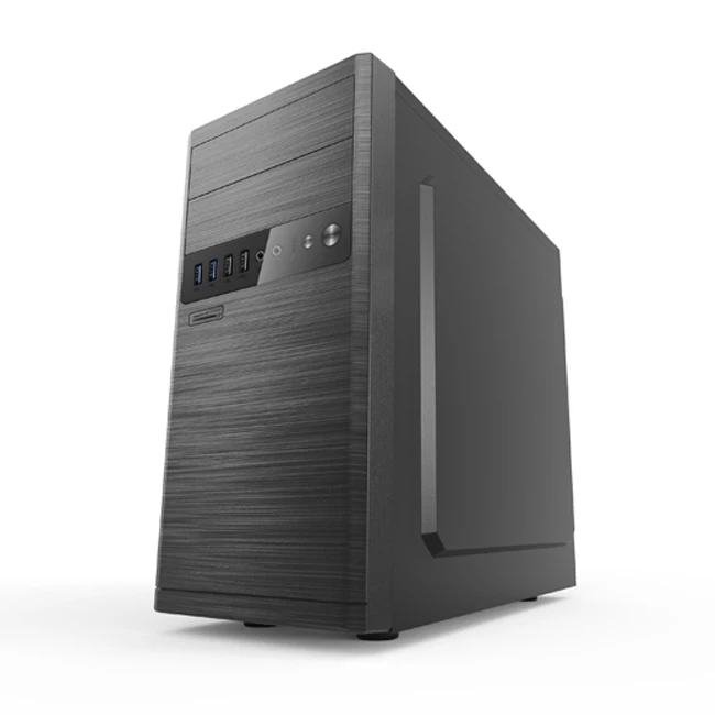 Корпус для компьютера Micro ATX классический деловой дизайн с 4 USB-портами корпус настольного ПК Средняя башня акриловый Microatx вентилятором пластиковый