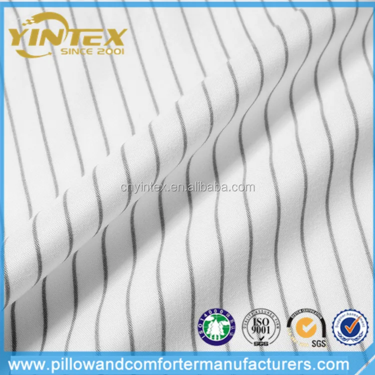 Star Hotel Quality White 100% Cotton 300 Thread Count Stripe Flat Bed Sheet sets