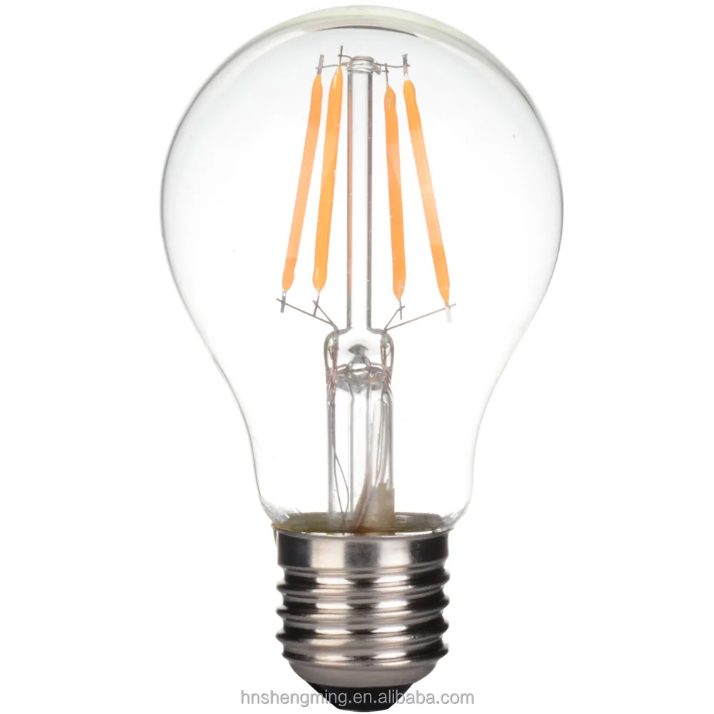 Энергосберегающие 4 Вт A60 ретро LED нити 220 В энергосберегающие светодиодные лампы для дома