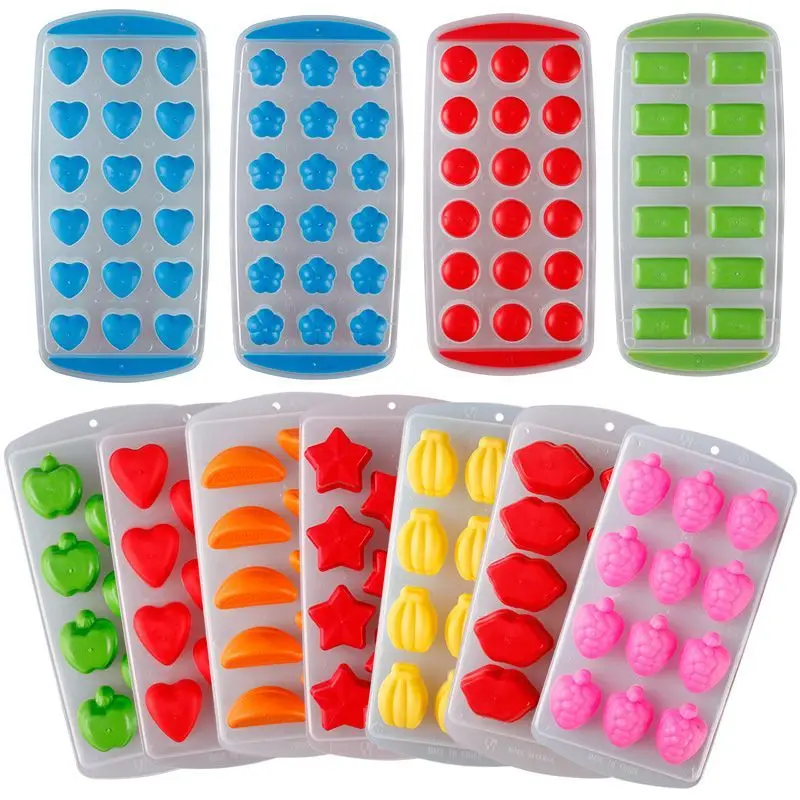 
Cute Silicone Chocolate Mold Maker Ice Cube Tray Freeze Mould Bar Pudding Jelly 