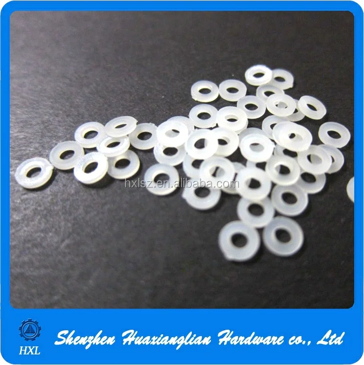 Factory sell white nylon POM derlin sealing flat washer with good material