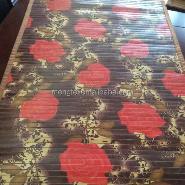 printed bamboo rug