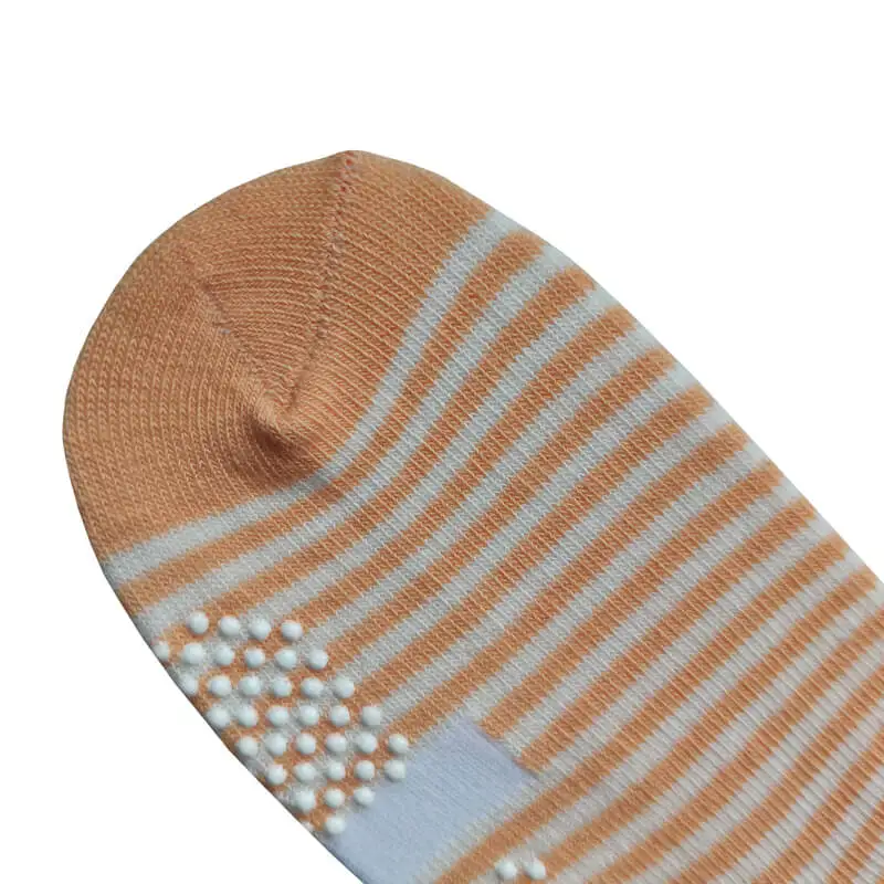 Kids Striped Anti Slip Play Land Grip Socks with Running Sheep on Legs