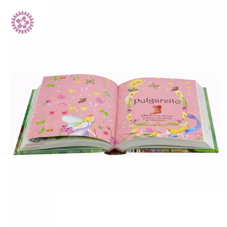 Wholesale Custom Colored Board Cover Kids Spanish Stories Books Printing