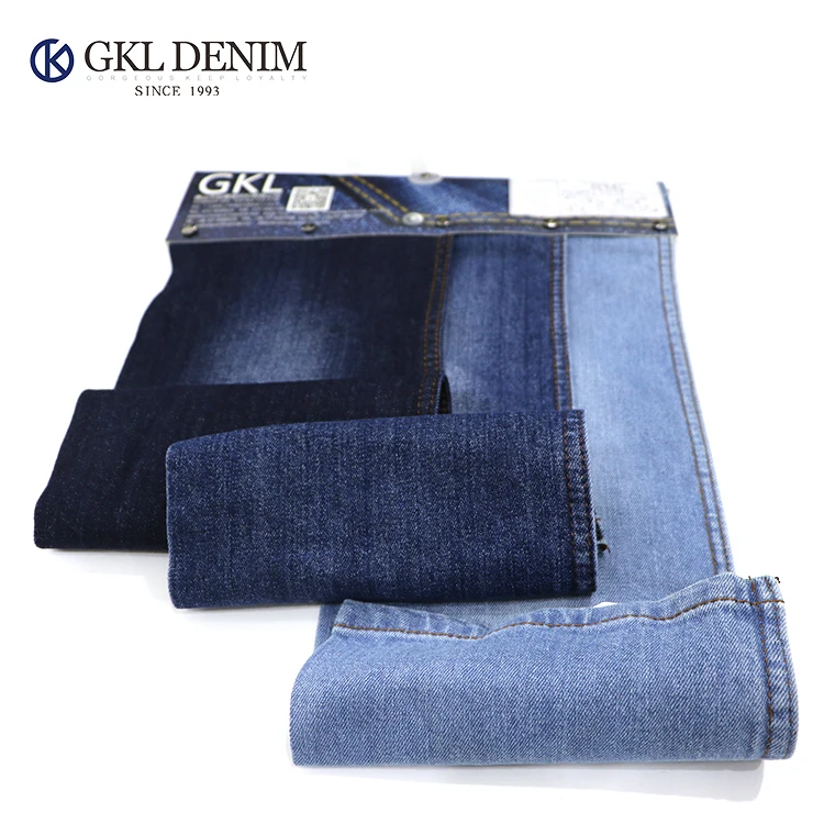 Competitive Price G141101-7 Dobby Denim 2%Spandex 98% Cotton Jeans Fabric