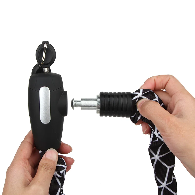 ZOLi anti-theft bicycle Chain lock Motorcycle Lock Reflective Cloth steel Chain Lock 85902-1