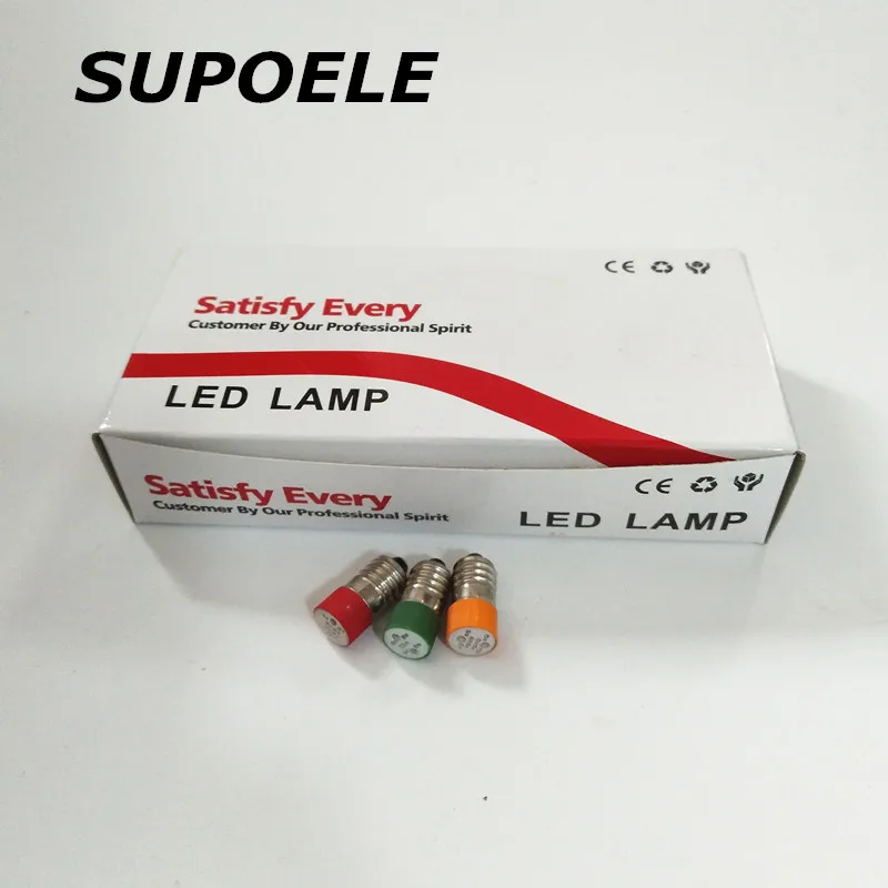 CE RoHS High Brightness 10mm Diameter E10 Mini LED Lighting Bulb 230V AC/DC