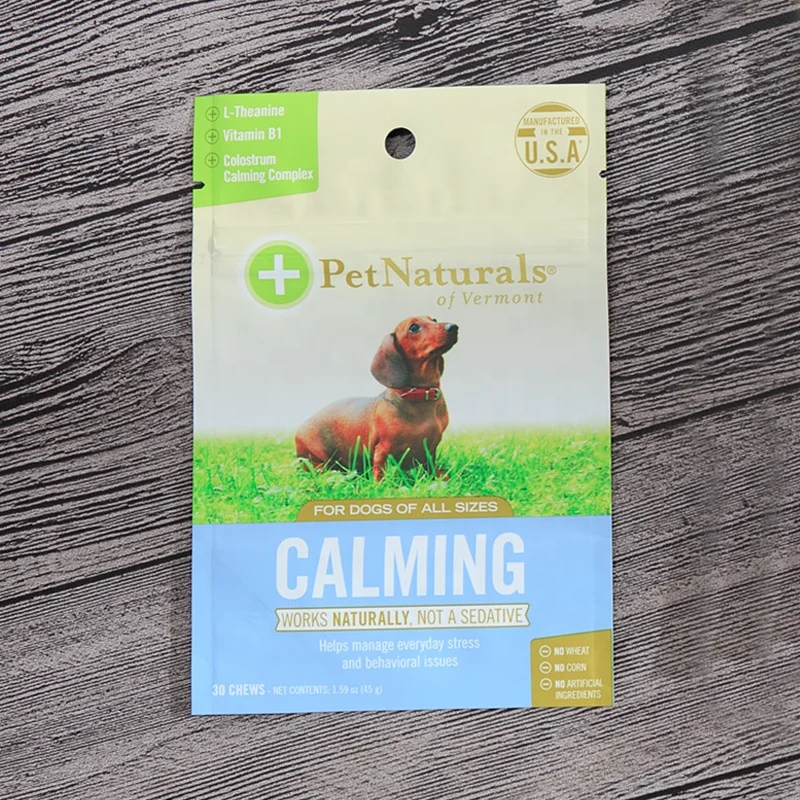 Custom Tear notch Retort Pouch Pet Food Packaging Bag