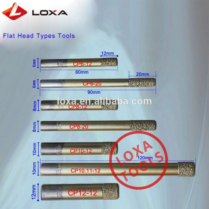 Vacuum Brazed Diamond Carver CNC Stone Engraving Tool Diamond Burr