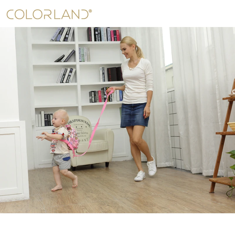 Colorland New Baby Toddler Walking Safety Backpack Little Kid Boys Girls Anti-lost Travel Bag Harness Mini Backpack Stock & OEM