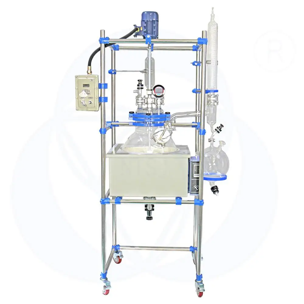 Взрывозащищенный стеклянный реактор с пузырьковой колонкой