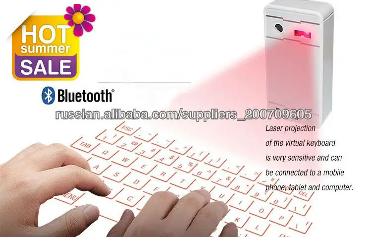 2014 новый лазерный клавиатура для iphone ipad случае и других смартфонов