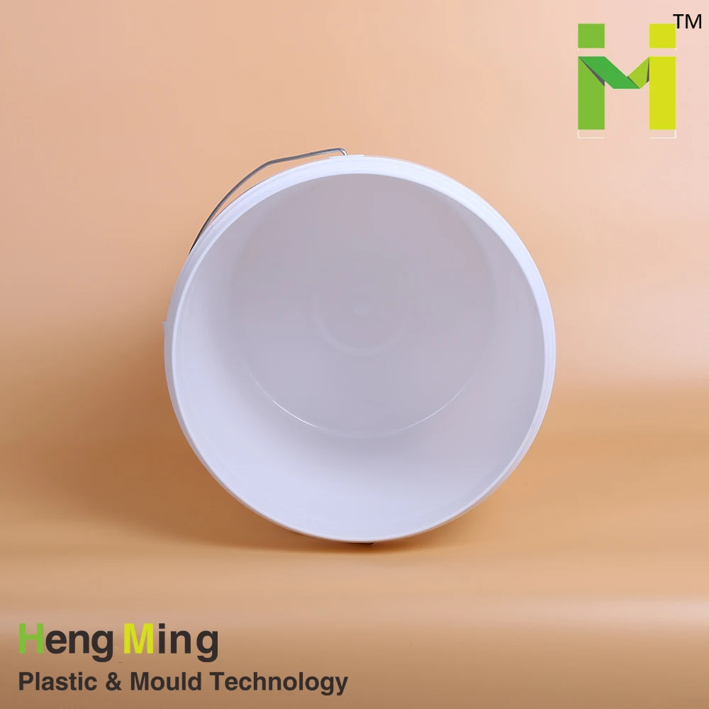 25L 6 gallon  black bucket plastic pail