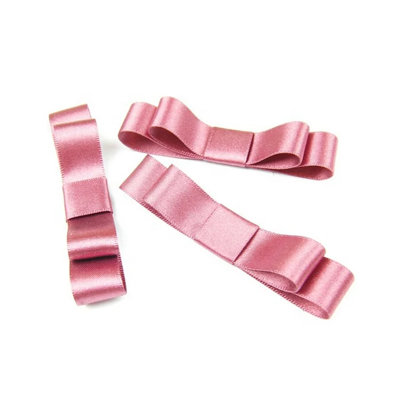 High quality flat ribbon bow with self adhesive tape for gift