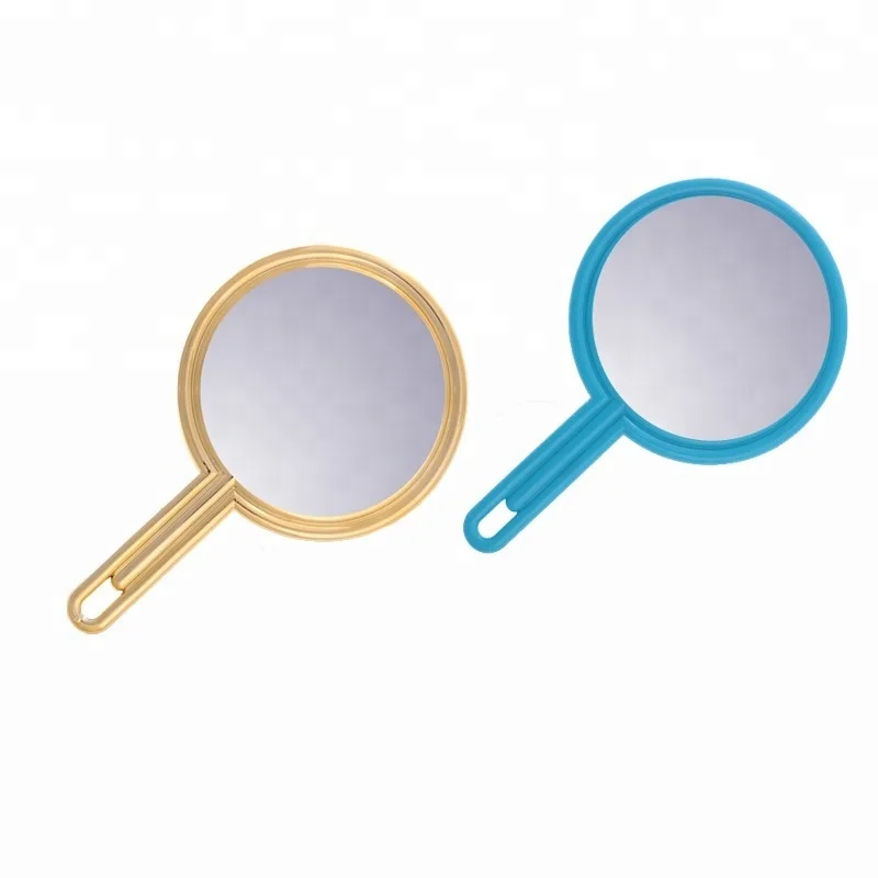 Оптовая продажа, индивидуальное Дешевое маленькое пластиковое косметическое зеркало с ручками