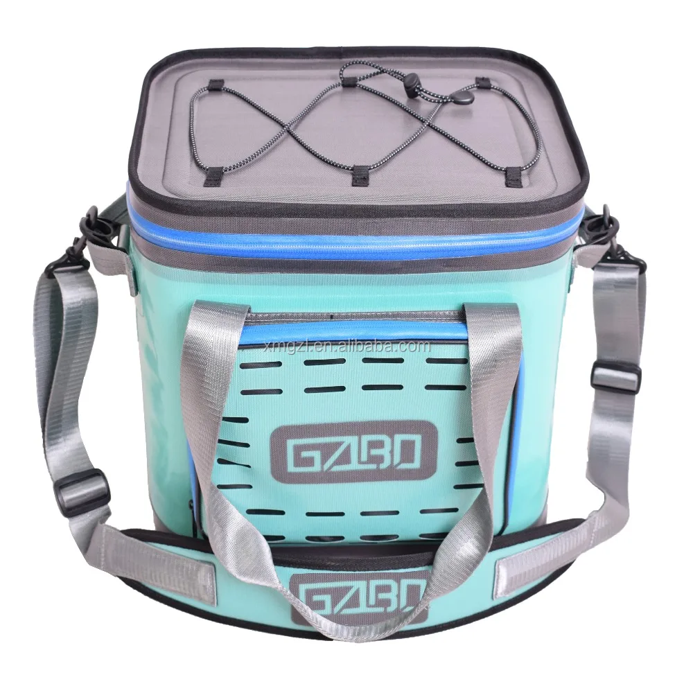 
Wholesale 24Cans TPU Customized Waterproof Lunch Picnic Beer Bag Cooler Box Thermal Insulated bolsa termic Ice Cooler bag 