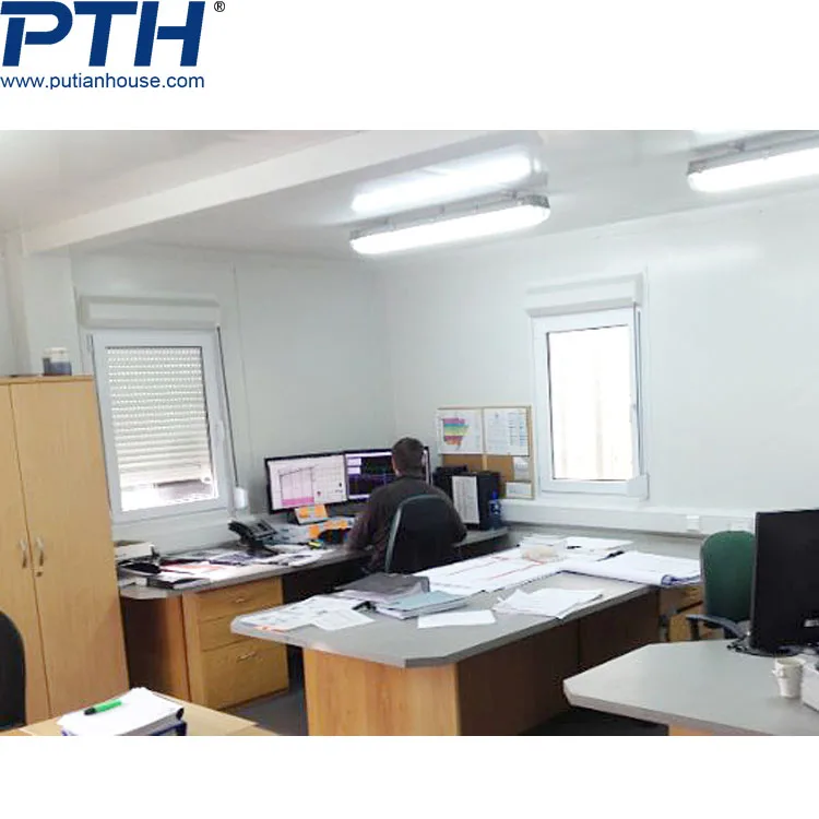 PTH flat pack modular container office building