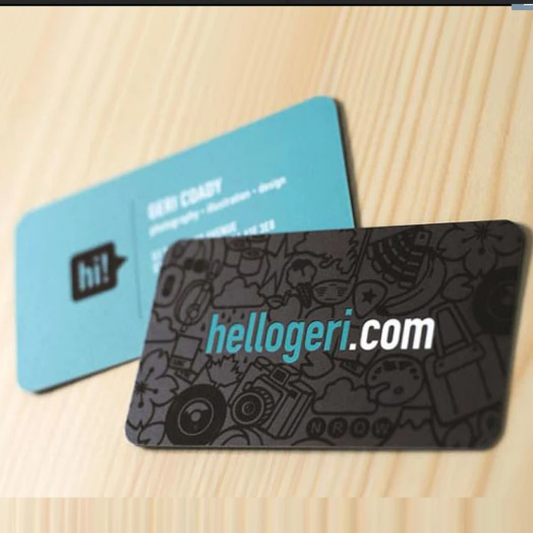 
Die cutting custom design business card printing / Spot UV paper business cards 