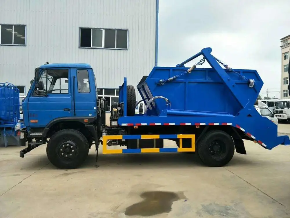 New 10 cubic meters skip bins loader garbage container rear load trash truck for recycling waste