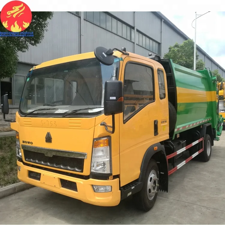 Sinotruck HOWO RHD 8000Liters compactor garbage trucks for sale