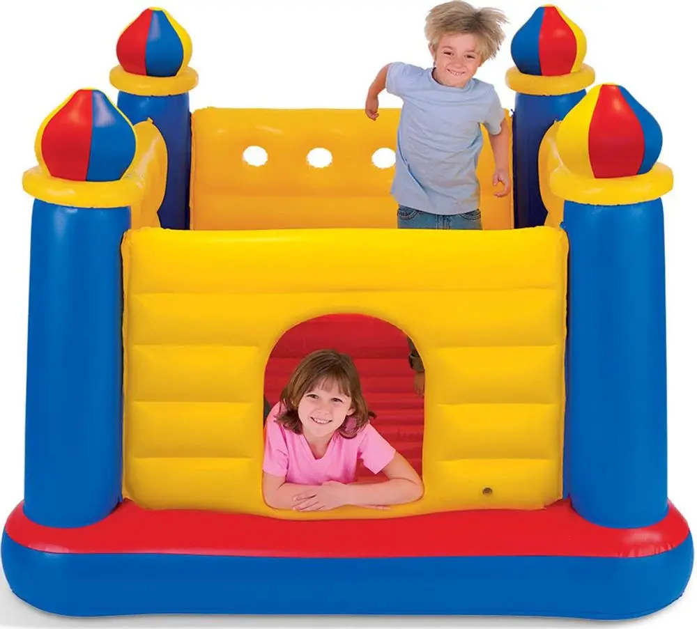 LC Inflatable Colorful Jump O Lene Kids Ball Pit Castle Bouncer For Age 3 Above