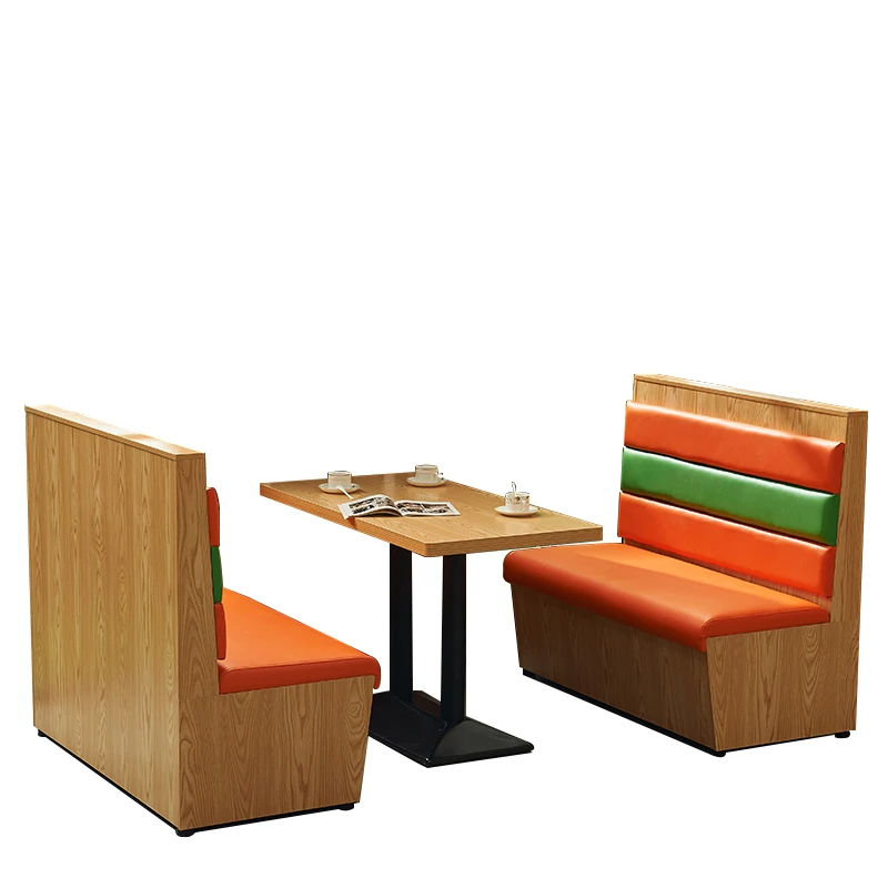 
Restaurant design leather booth sofa made in china 