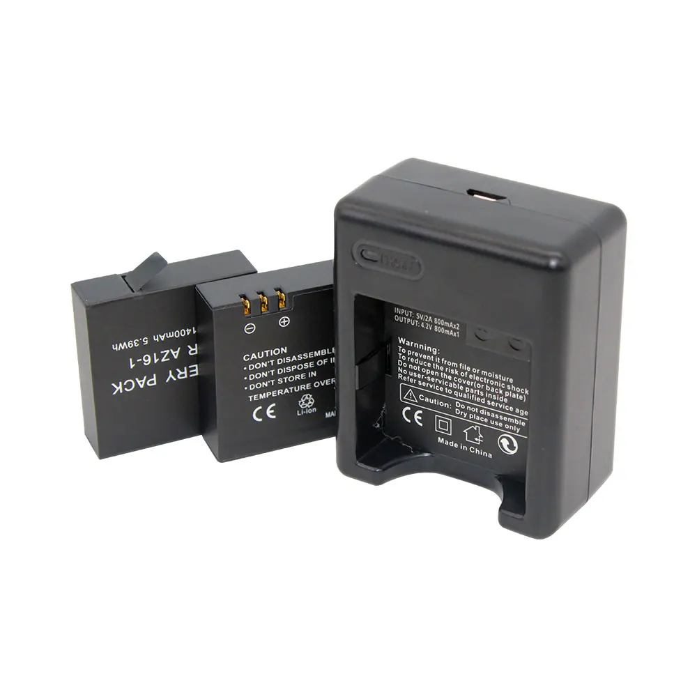 3.85V 1400mAh AZ16-1 For Xiaomi Yi Xiaoyi 4K Sports Action camera battery AZ16