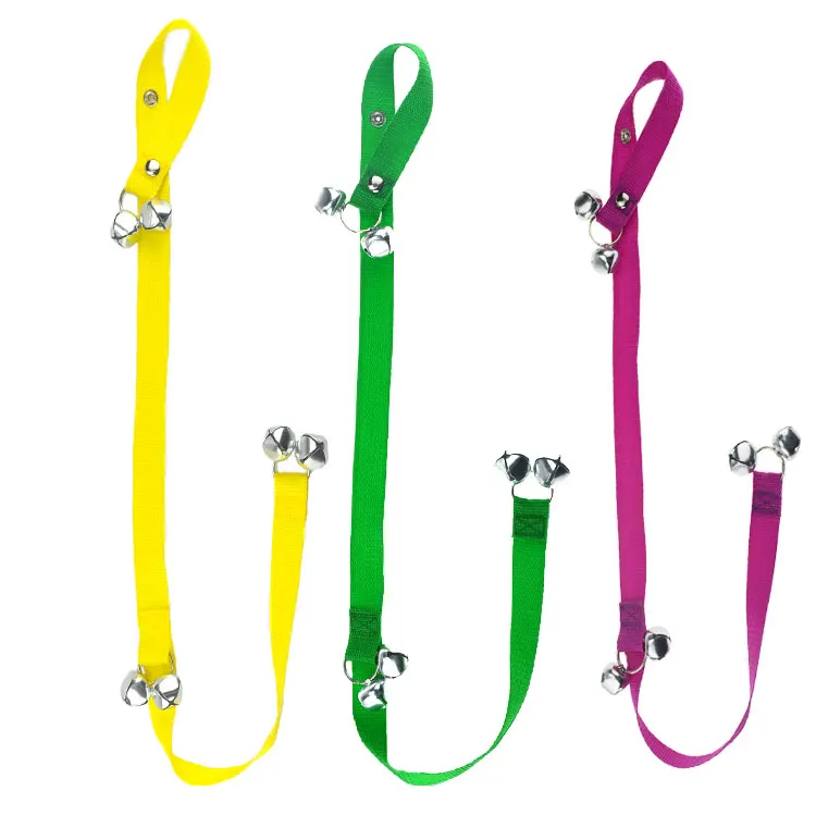 Дверные звонки для собак для дрессировки и разрыва дома с регулируемой длиной дверного звонка